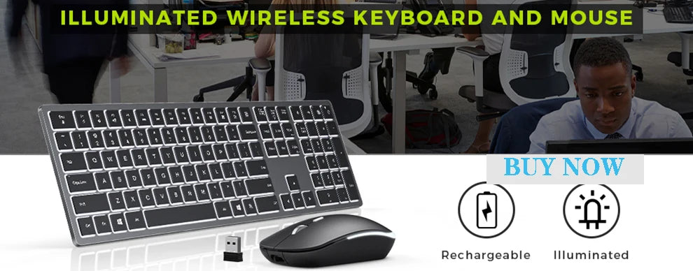 Keyboard and Mouse Wireless Combo
