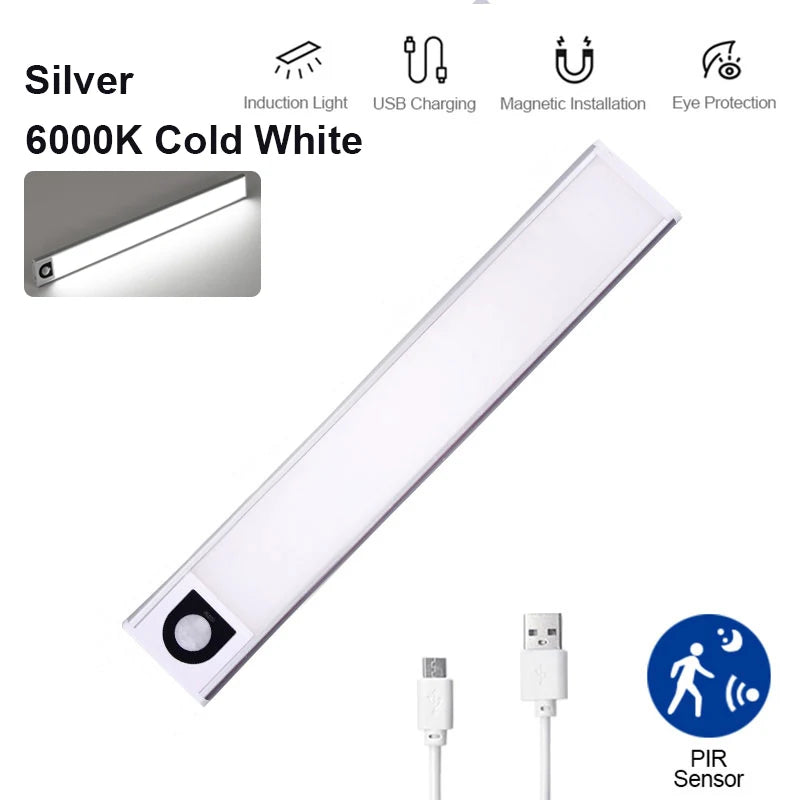 ✨ Ultra-Thin Rechargeable LED Smart Motion Sensor  Night Light ✨