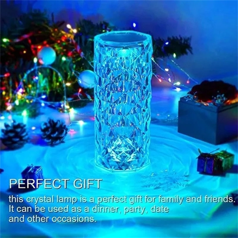 Crystal LED Touch Lamp