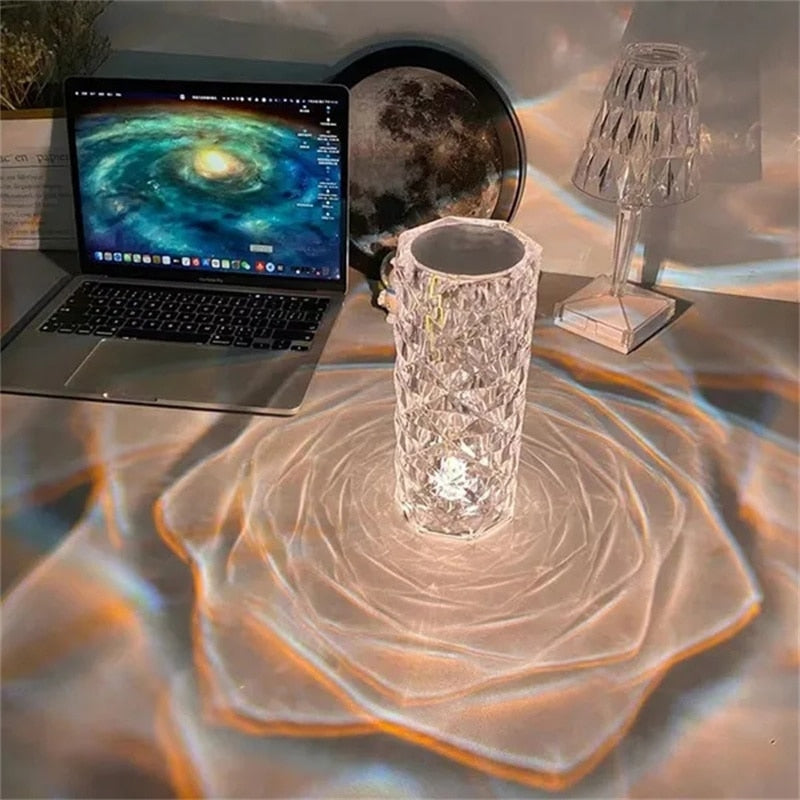 Crystal LED Touch Lamp