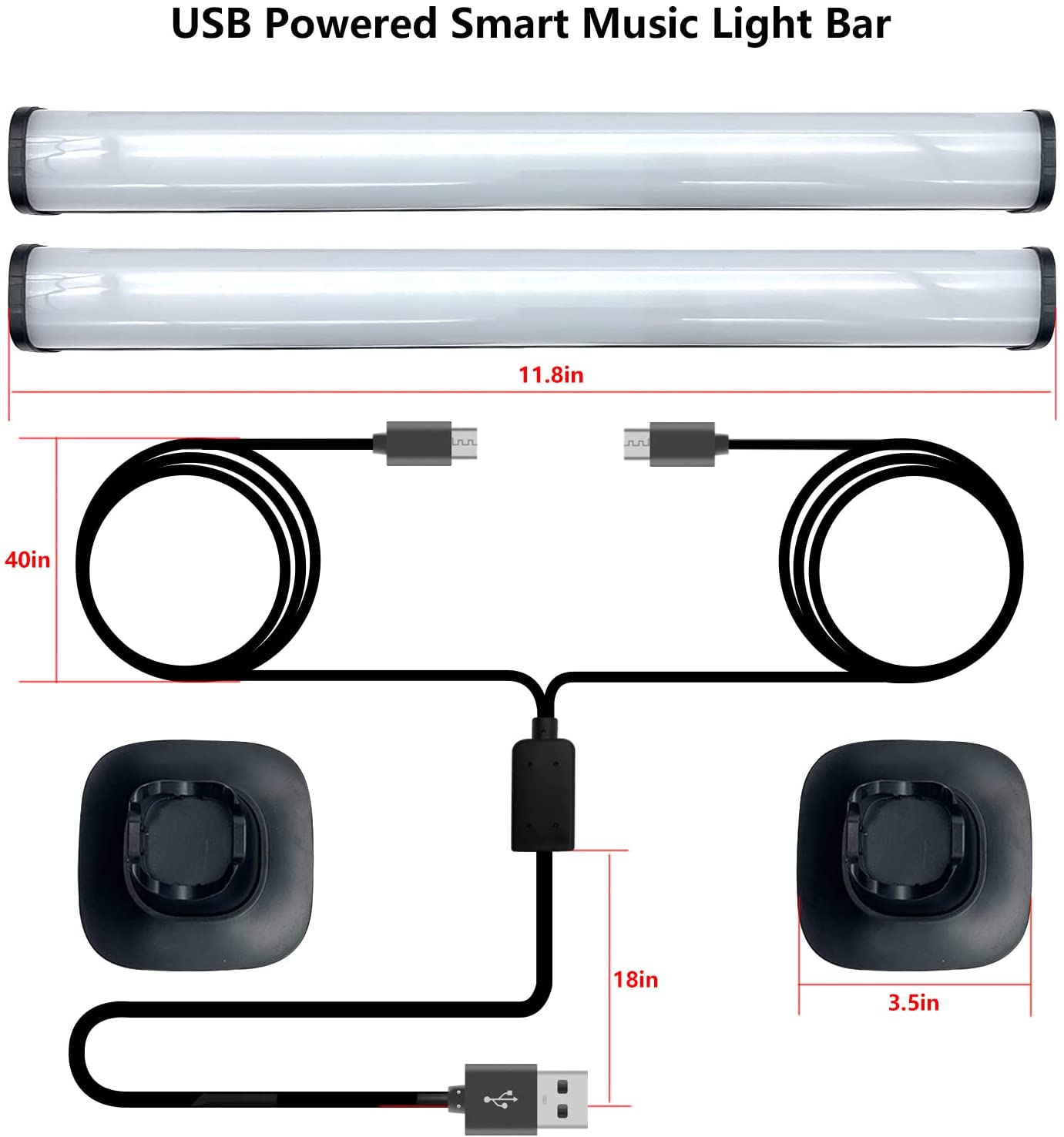 🌈✨️ Smart LED Light Bar – Modern Lighting for Every Space