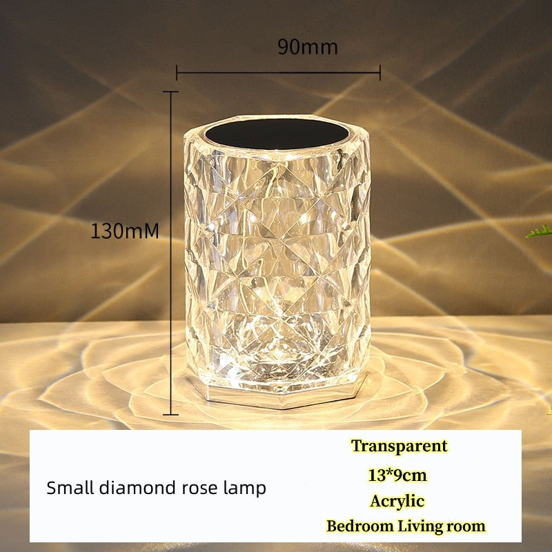 Crystal LED Touch Lamp