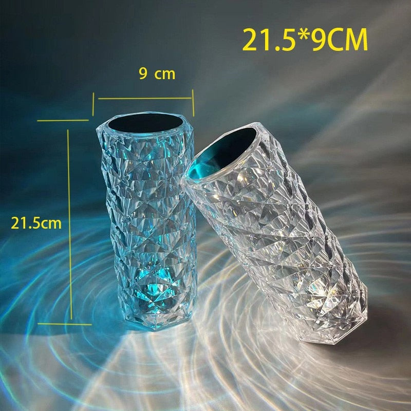 Crystal LED Touch Lamp