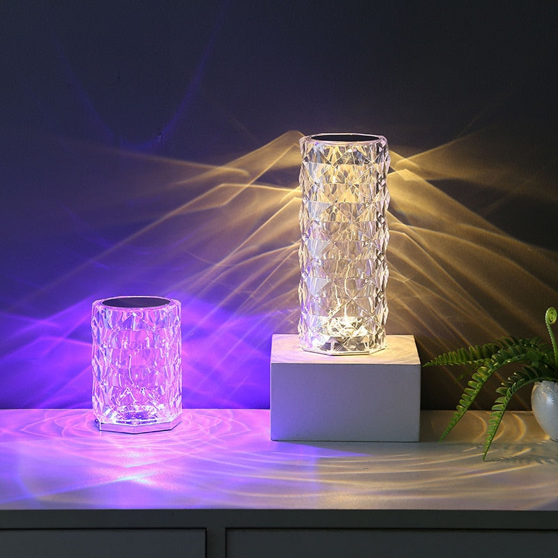 Crystal LED Touch Lamp