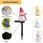 Christmas Decorations Light Solar Light Snowman Christmas Outdoor Solar Powered Stakes Lights for Corridor Patio Lawn Decoration