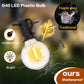 LED G40 Ball String Lightings Plastic Shatterproof Bulbs Waterproof Connected Garland Fir Patio Lights for Party Light Camping