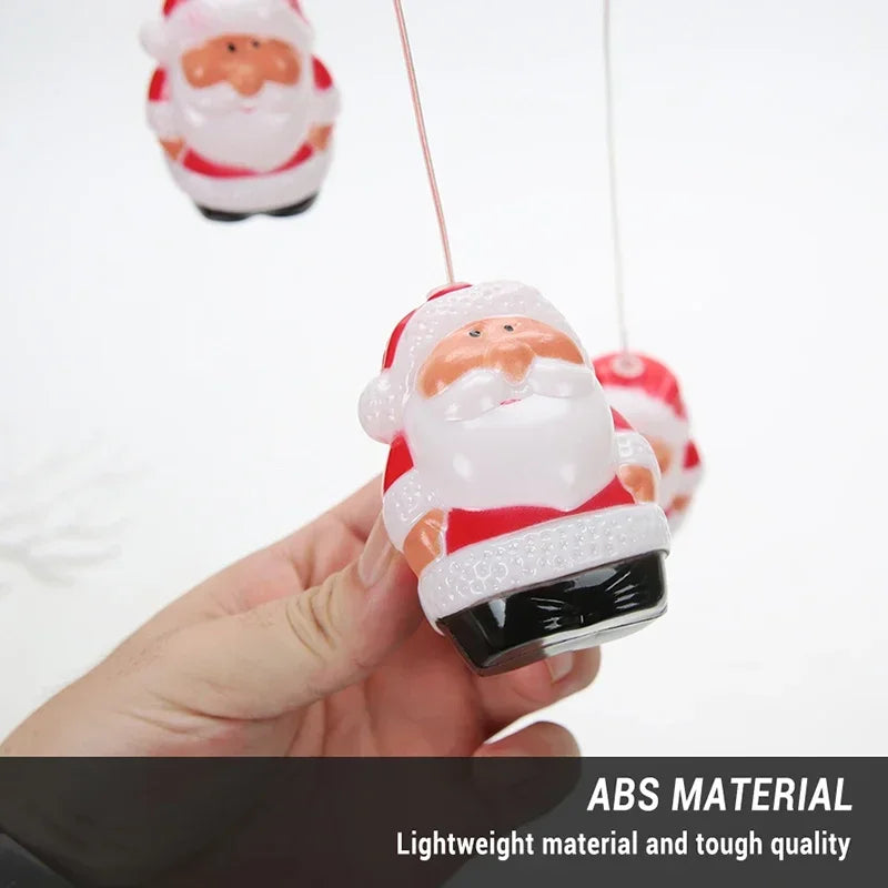 Outdoor Solar LED Christmas String Lights Solar Powered Festival Atmosphere Decorative Light Waterproof Wind Chime Lamp