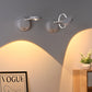USB Rechargeable Intelligent Sensing Wireless Wall Light Dimmable Led Spotlight For Lighting Paintings Pictures