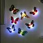 Ranpo Hot Butterfly Night Light Creative Fun Colorful Glowing Butterfly Light Stickable Diy LED House Decorative Wall Lights