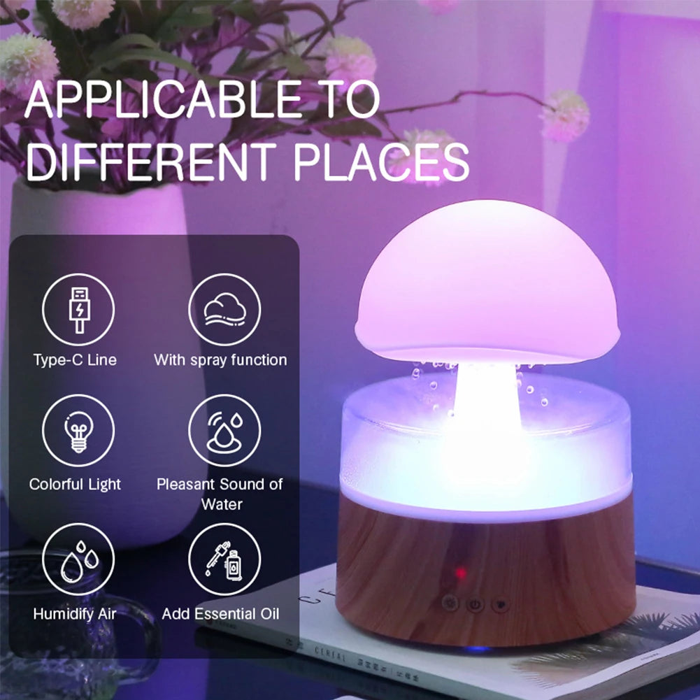 🌙🌧 Raining Humidifier Diffuser – Relax, Recharge & Sleep Better 💤 😴