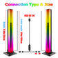 LED Light A Pair R🔴G🟢B🔵 Room Decor Abyss Lamp Bluetooth Ambient Night Light Desktop Mood Lighting for TV PC Gaming Backlight