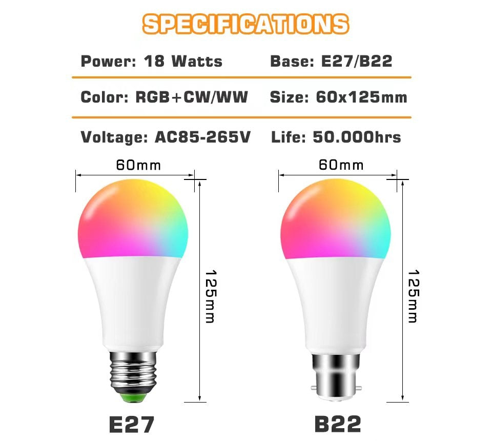 LED RGB Smart Light Bulb