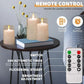 Led Electronic Candles Light Flameless Remote Timer Flickering Lamp Clear Acrylic Glass Battery Powered for any occasions
