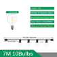 110V/220V Outdoor String Lights LED G40 Festoon Fairy Patio Garland Lamp Wedding Street Camping Garden Party Decoration Lights