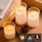Led Electronic Candles Light Flameless Remote Timer Flickering Lamp Clear Acrylic Glass Battery Powered for any occasions