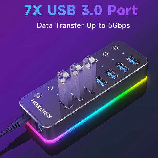 7 Port USB Hub