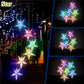 LED Solar Wind Chime Crystal Ball Hummingbird Wind Chime Light Color Changing Waterproof Hanging Solar Light for Home Garden