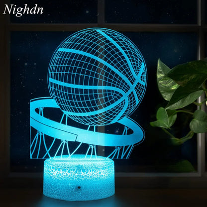 Basketball LED Lamp with Remote Control and Smart Touch
