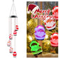 Outdoor Solar LED Christmas String Lights Solar Powered Festival Atmosphere Decorative Light Waterproof Wind Chime Lamp