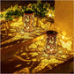 Butterfly Solar Lanterns Outdoor Waterproof Hanging Lights LED Metal Decorative for Garden Yard Patio Lawn Pathway Landscape