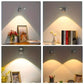 USB Rechargeable Intelligent Sensing Wireless Wall Light Dimmable Led Spotlight For Lighting Paintings Pictures