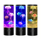 9 inch Custom Fantasy Jellyfish and fish Lava Lamp USB Powered Color Changing LED Jelly Fish Mood Night Light Round Jellyfish La