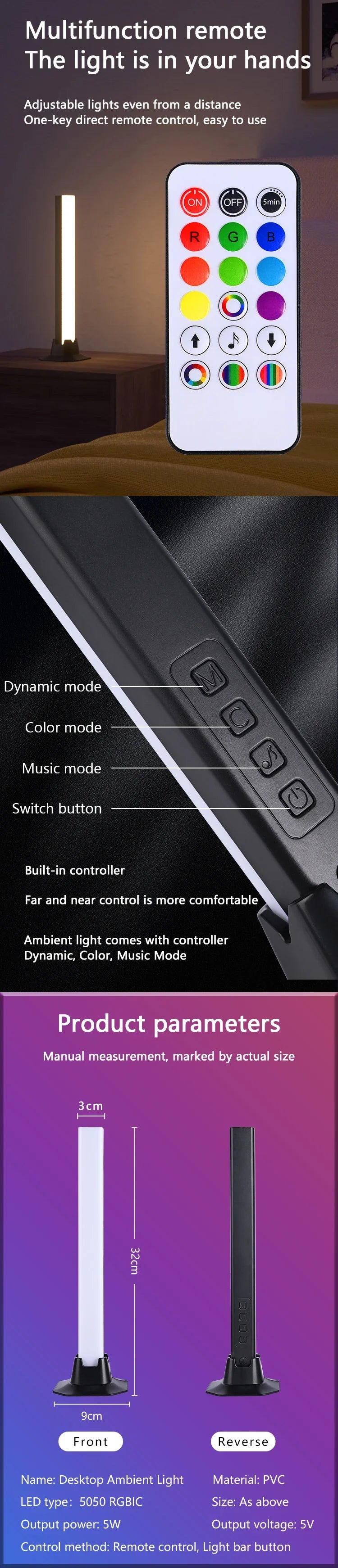 Light Bars - LED RGB