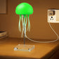 9 inch Custom Fantasy Jellyfish and fish Lava Lamp USB Powered Color Changing LED Jelly Fish Mood Night Light Round Jellyfish La