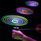 Kids Luminous Flying Disc Propeller Toys LED Lighting Pull String Flying UFO Toy Spinning Top Outdoor Game Sports Toy Gift