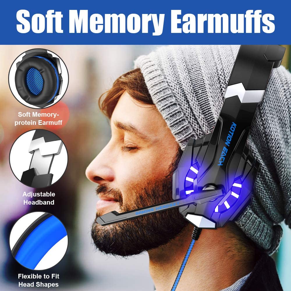 LED Gaming Headset Combo