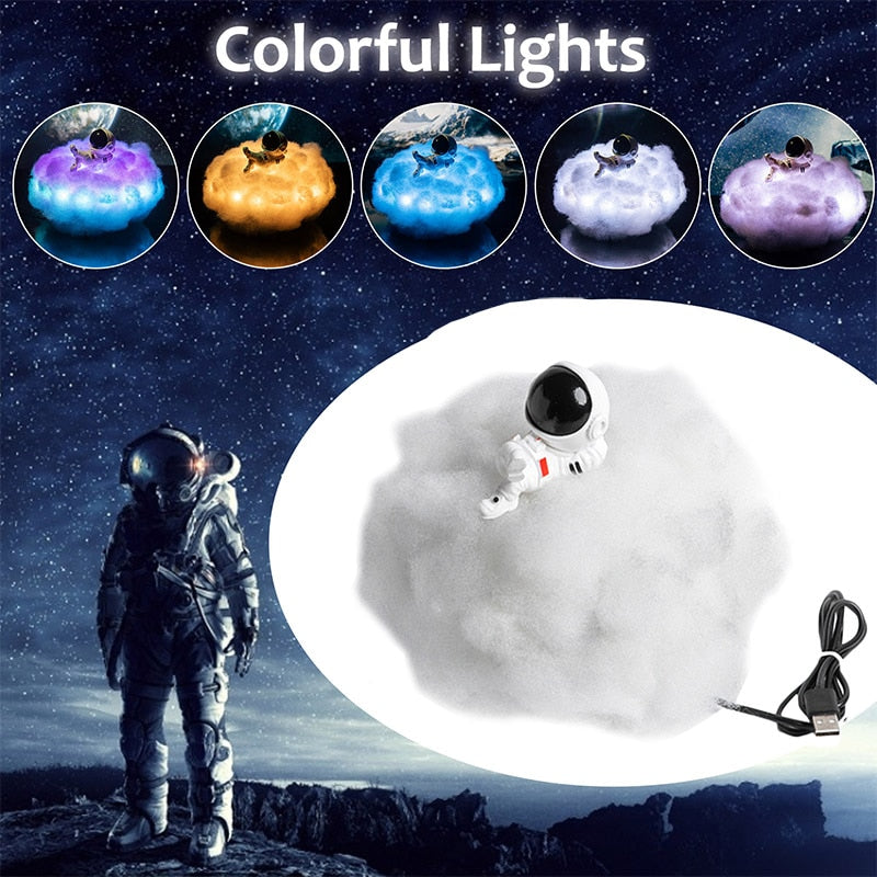 Astronaut LED Cloud Lamp 🚀☁️
