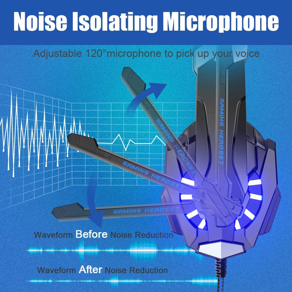 LED Gaming Headset Combo