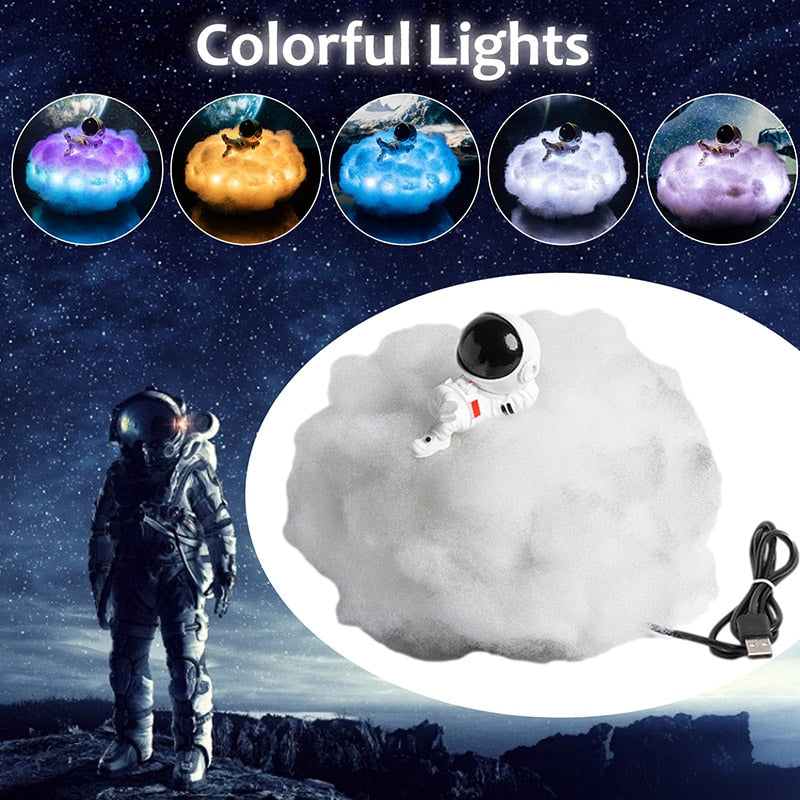 Astronaut LED Cloud Lamp 🚀☁️