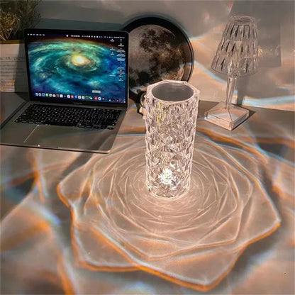 Crystal LED Touch Lamp