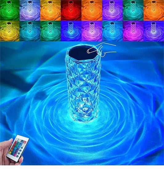 Crystal LED Touch Lamp